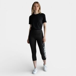 LULULEMON Wunder Train 21.50" Canada Crop Black High-rise Leggings, Size 6